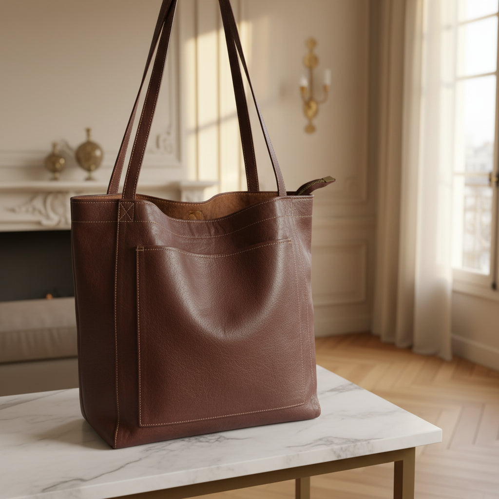 Sac à main vintage élégant avec une silhouette raffinée et une doublure douce. - 6