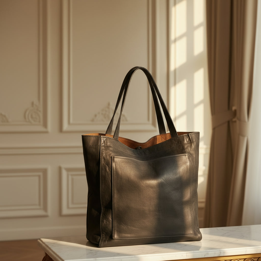 Sac à main vintage élégant avec une silhouette raffinée et une doublure douce. - 3