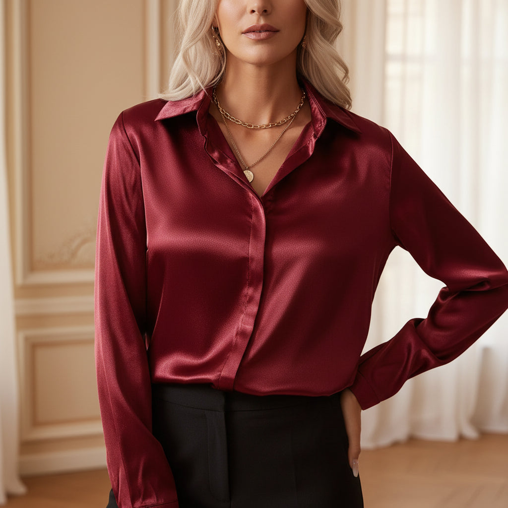 Blouse femme à coupe décontractée élégante, idéale pour les occasions décontractées. - 9