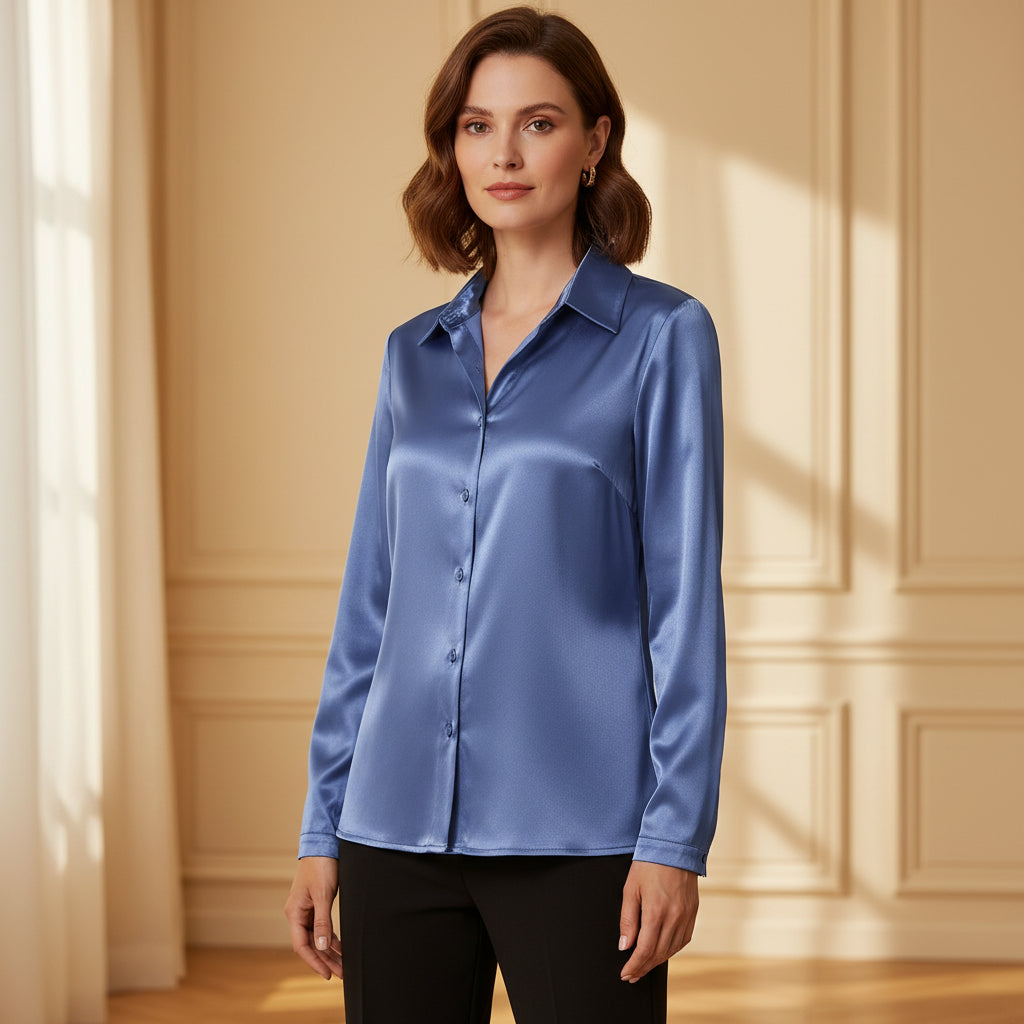 Blouse femme à coupe décontractée élégante, idéale pour les occasions décontractées. - 4
