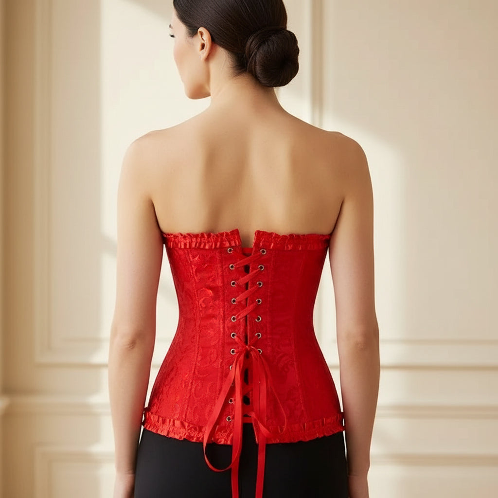 Corset femme sans bretelles, silhouette ajustée, style élégant. - 12