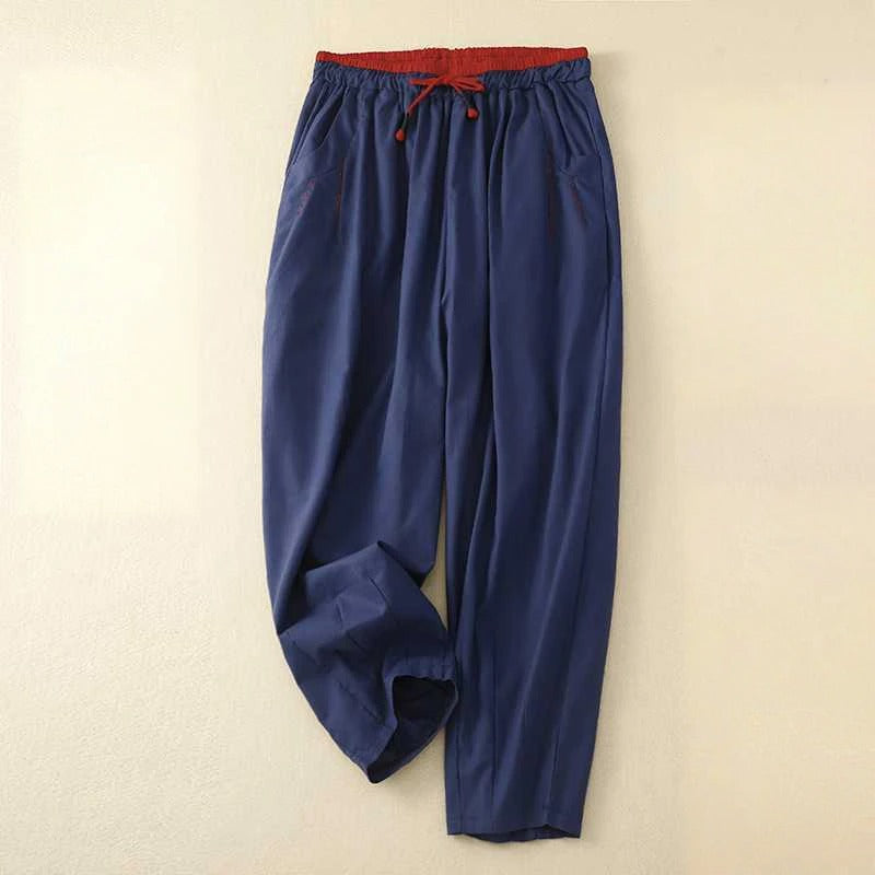 Pantalon d'été femme, coupe ample et fluide, idéal pour les journées décontractées. 4