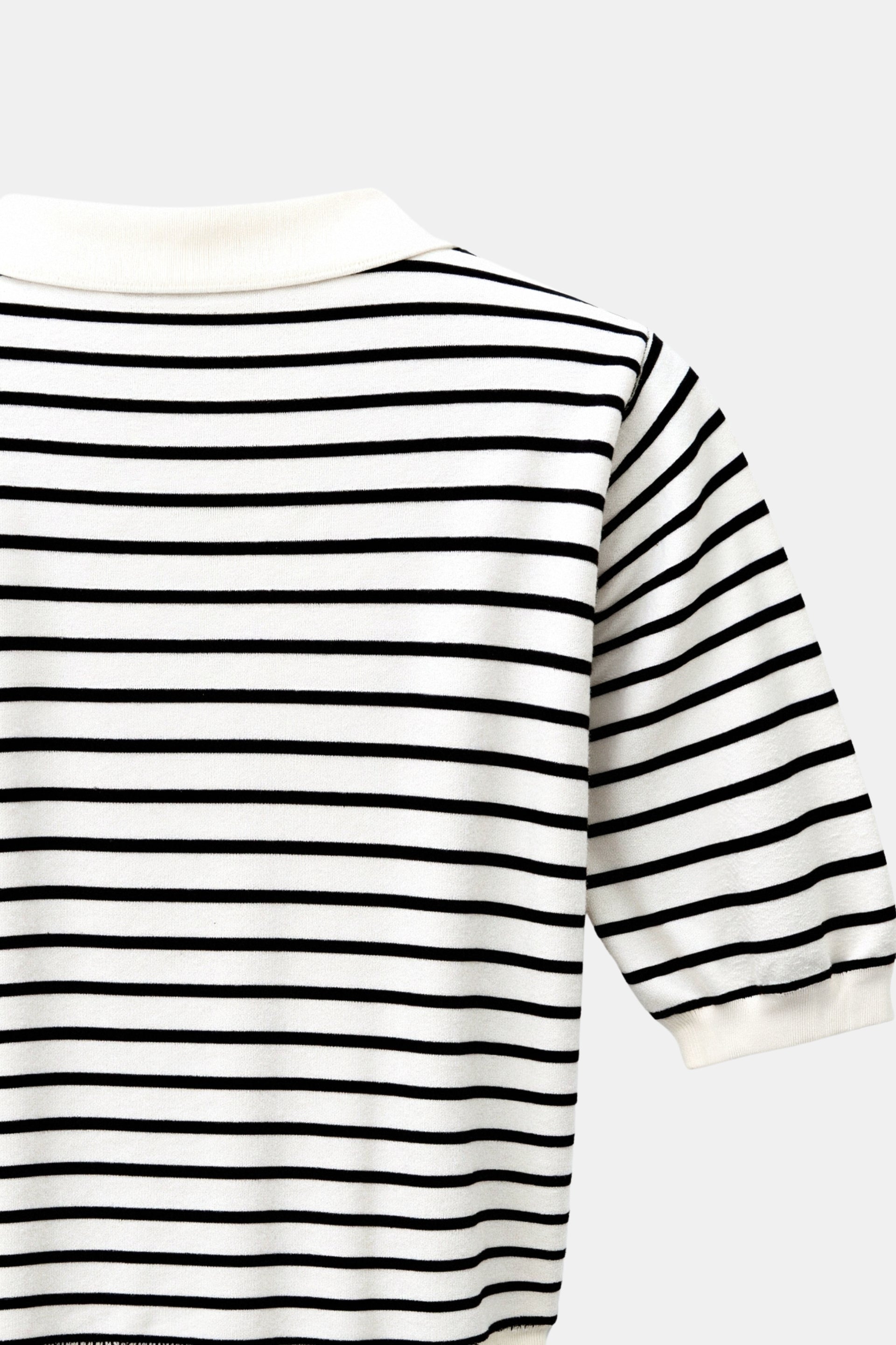 Polo femme à rayures, style décontracté. - 8