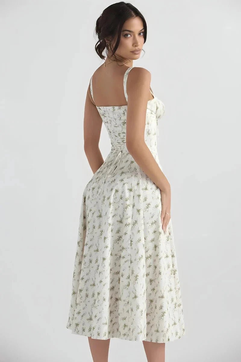Robe d'été bustier à imprimé floral élégant. 2