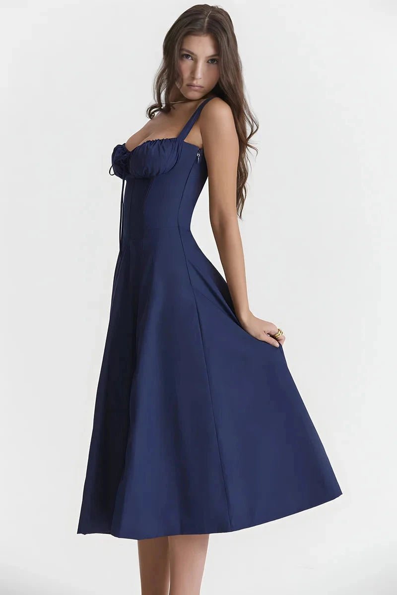 Robe d'été bustier à imprimé floral élégant. 7