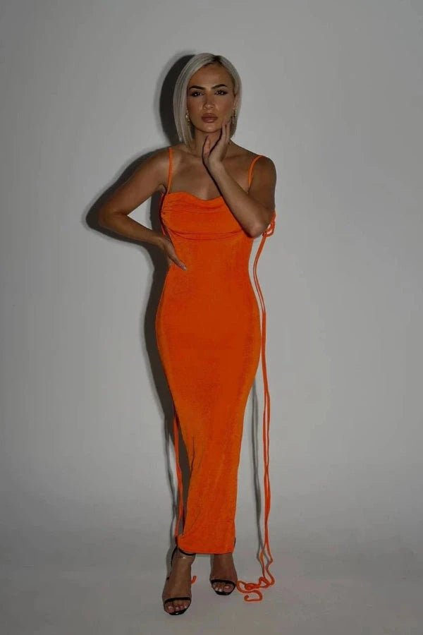 Robe dos nu élégante à longueur maxi. 9