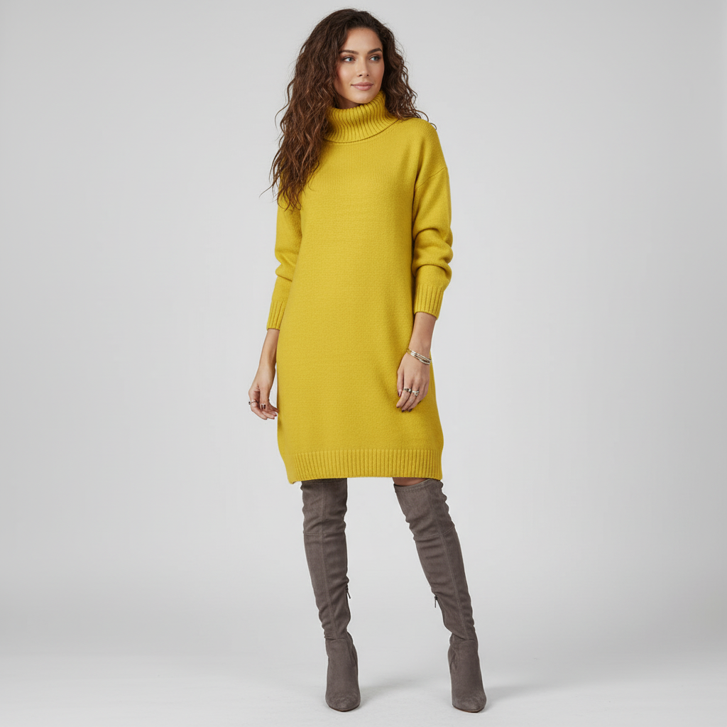 Robe élégante à coupe cintrée et fluide. - 2