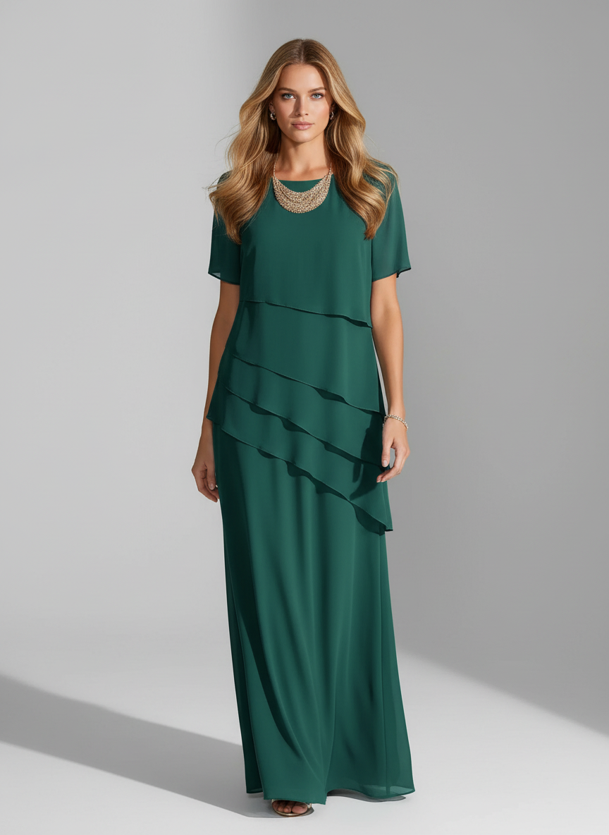 Robe élégante pour soirées et occasions spéciales, silhouette fluide et chic. - 2