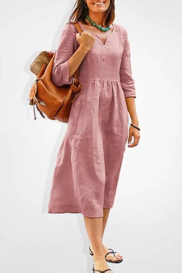 Robe longue fluide à manches longues élégantes. 2
