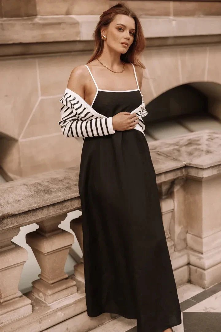 Robe midi trapèze, élégante et confortable. 1
