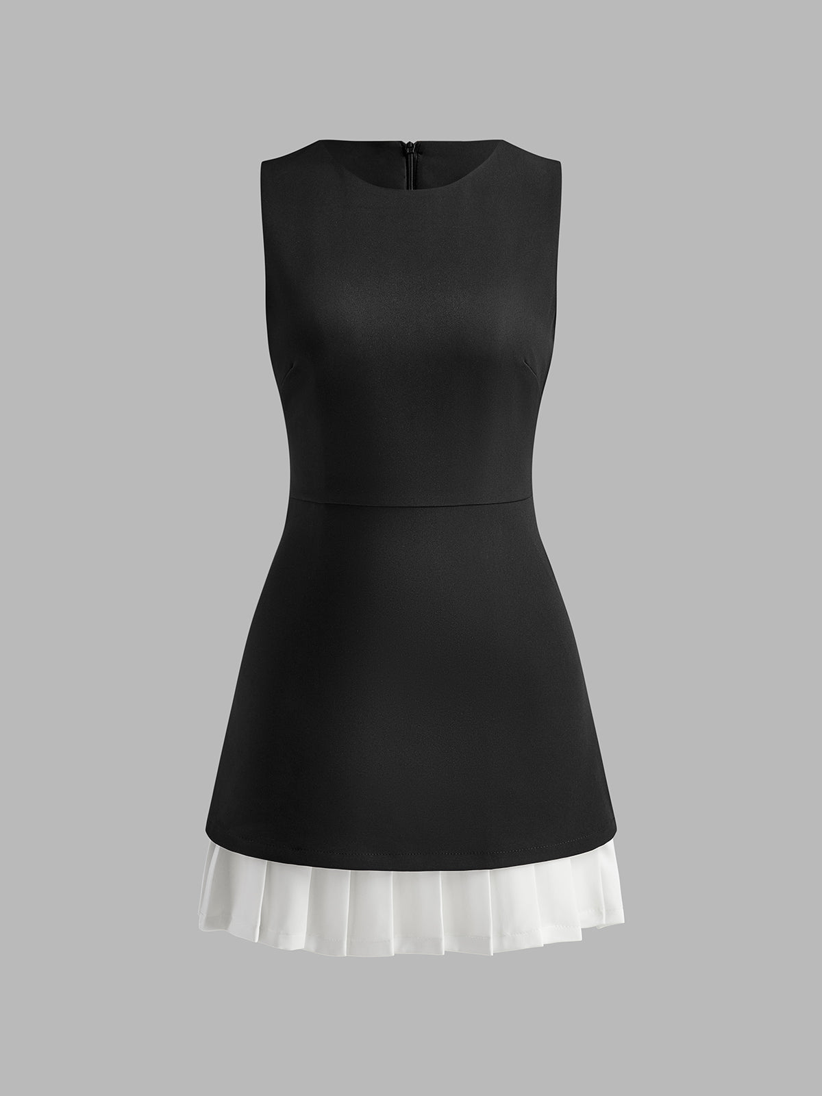 Robe longue plissée pour femme, silhouette fluide, col en V. - 2