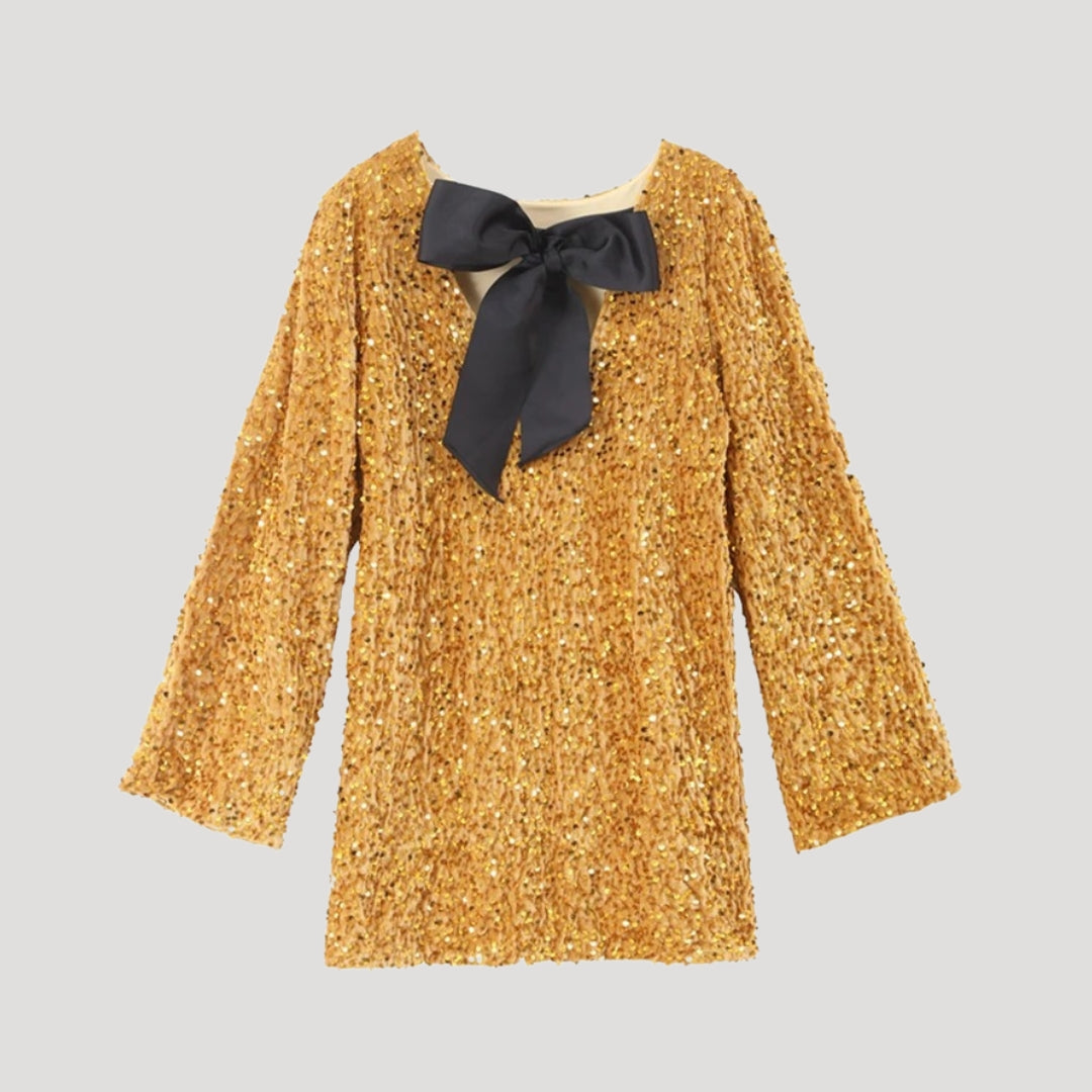 Robe portefeuille à nœud élégant, silhouette flatteuse et style sophistiqué. - 3