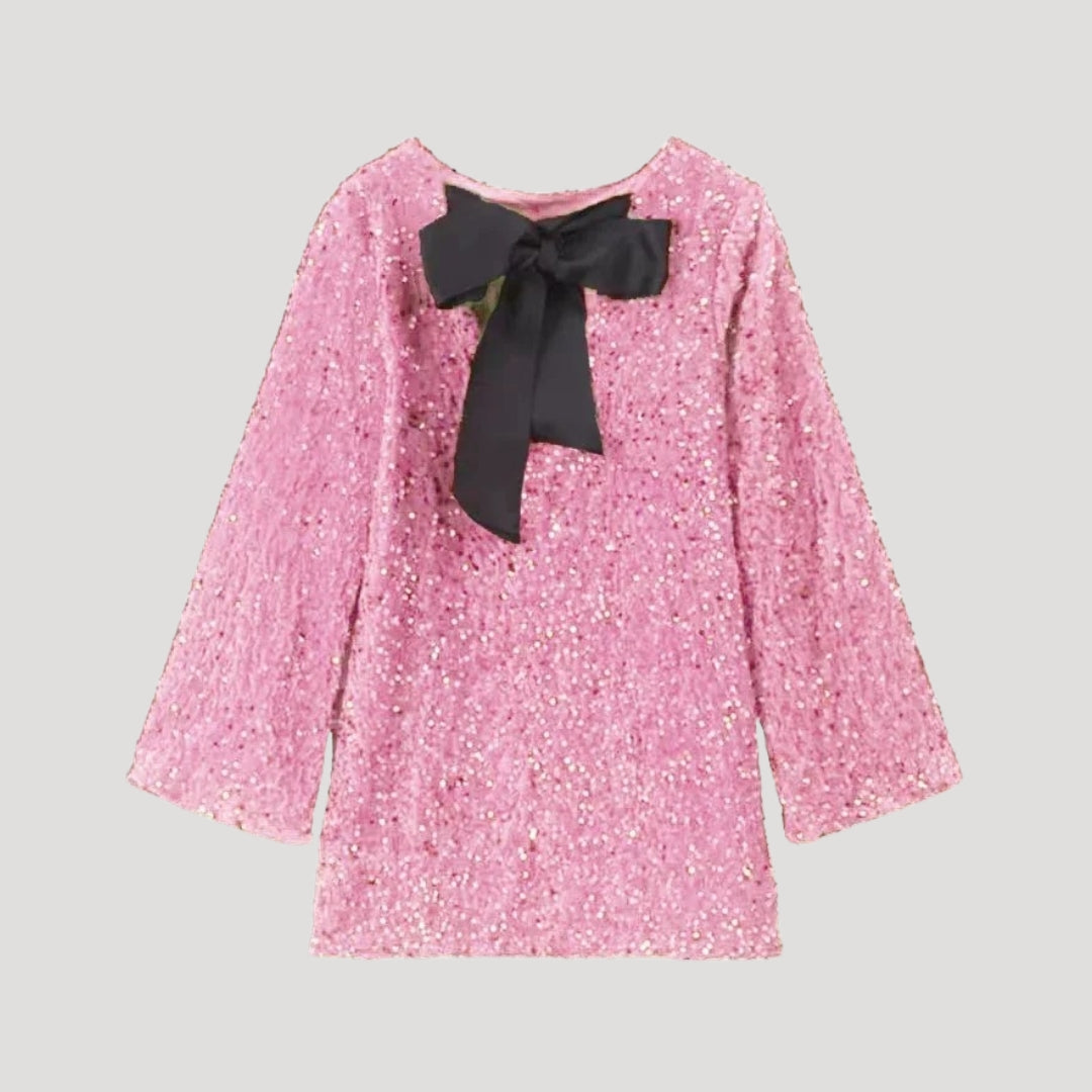 Robe portefeuille à nœud élégant, silhouette flatteuse et style sophistiqué. - 5