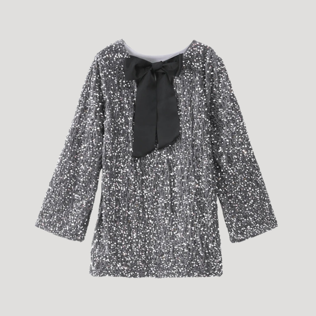 Robe portefeuille à nœud élégant, silhouette flatteuse et style sophistiqué. - 6