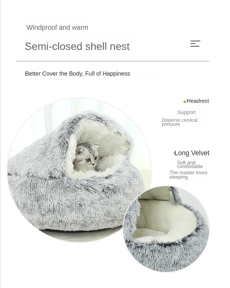 Snuggle Nest Cat Bed For Comfortable  Nights