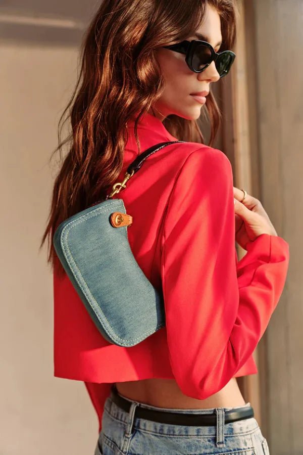 Sac à main femme, sac baguette chic et structuré. - 5