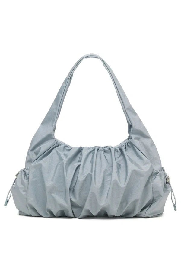Sac bandoulière femme au design plissé, chic et polyvalent. - 1