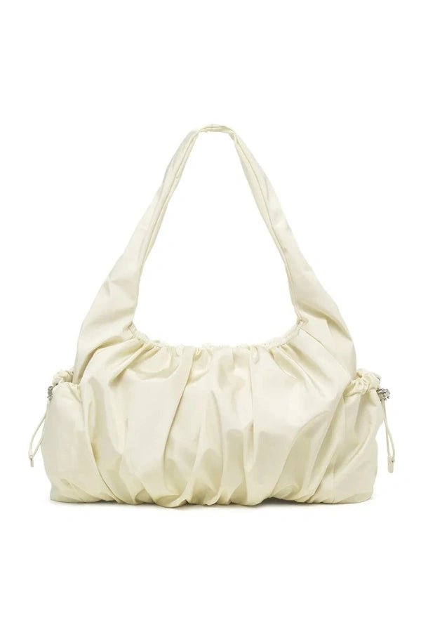 Sac bandoulière femme au design plissé, chic et polyvalent. - 7