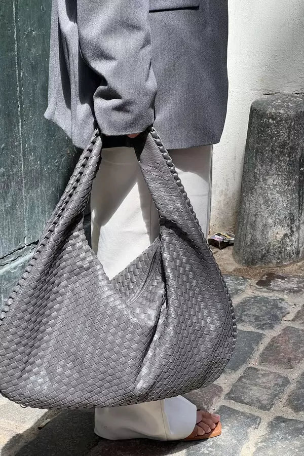 Sac bandoulière femme, tissé élégant, spacieux et pratique. - 4
