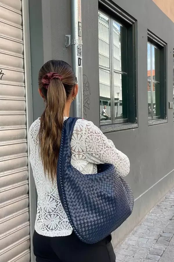 Sac bandoulière femme, tissé élégant, spacieux et pratique. - 6