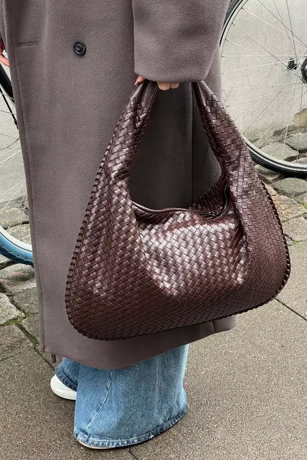 Sac bandoulière femme, tissé élégant, spacieux et pratique. - 9