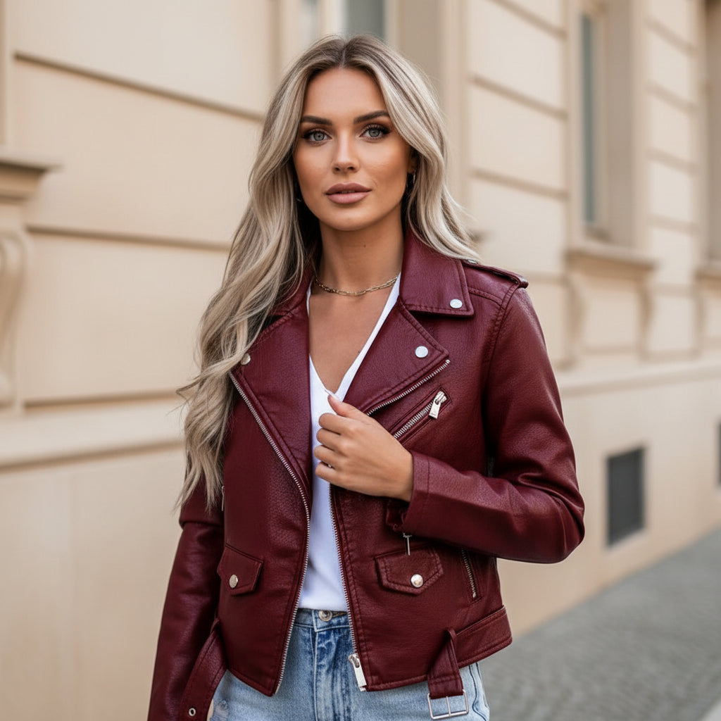 Veste femme moderne avec revers. - 2