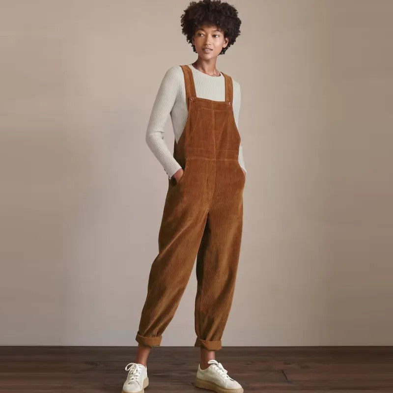 Salopette femme vintage, coupe décontractée. - 1