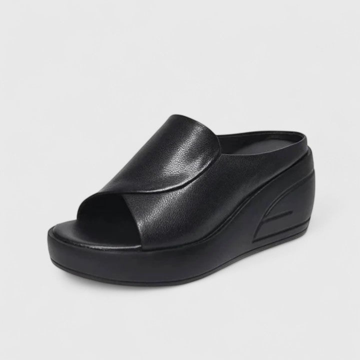 Sandales compensées élégantes, design raffiné pour une allure sophistiquée. 3