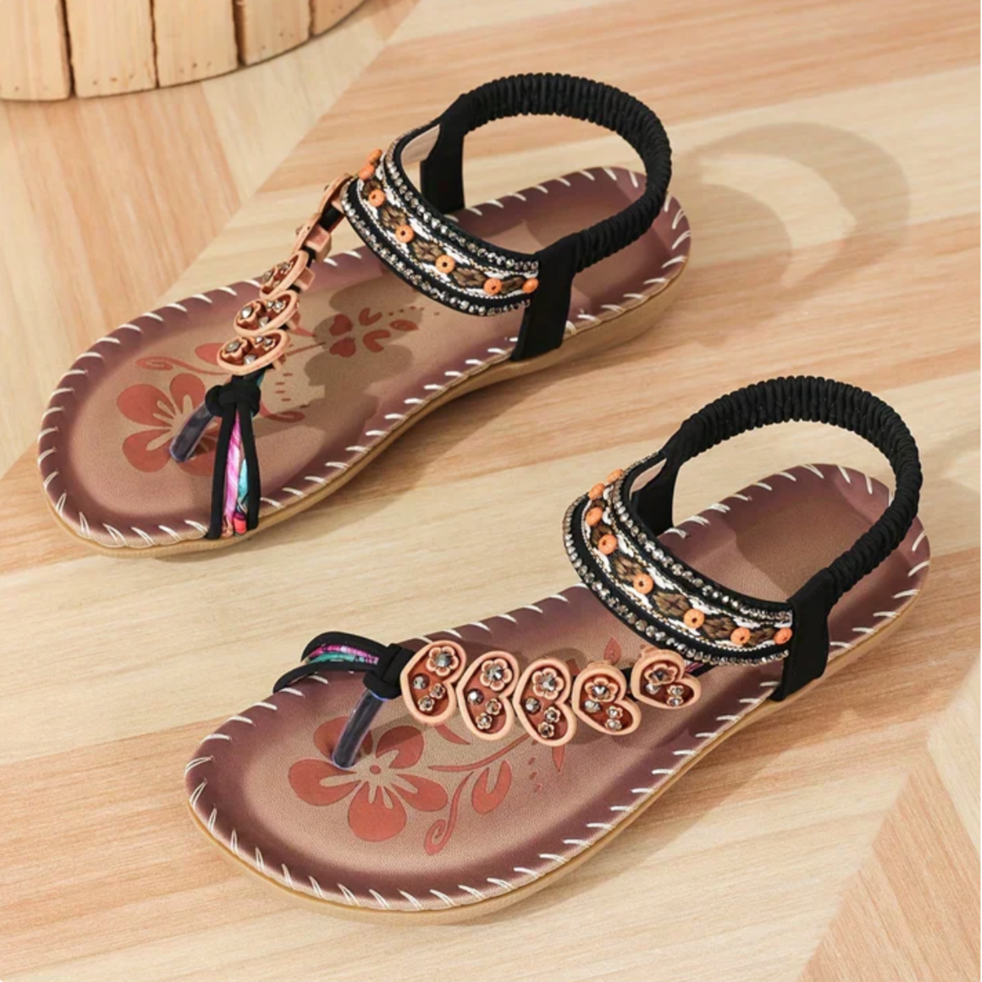 Sandales élégantes au design bohème chic, idéales pour des occasions décontractées. 7