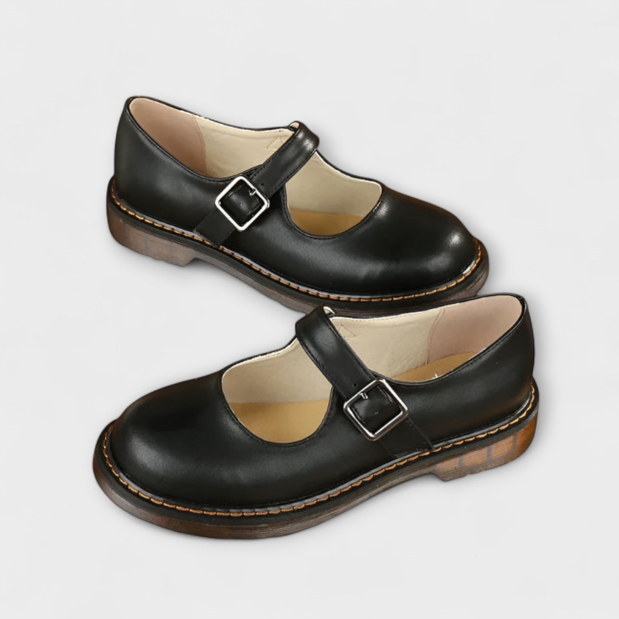 Sandales vintage femme à design Mary Jane avec sangle réglable. 3