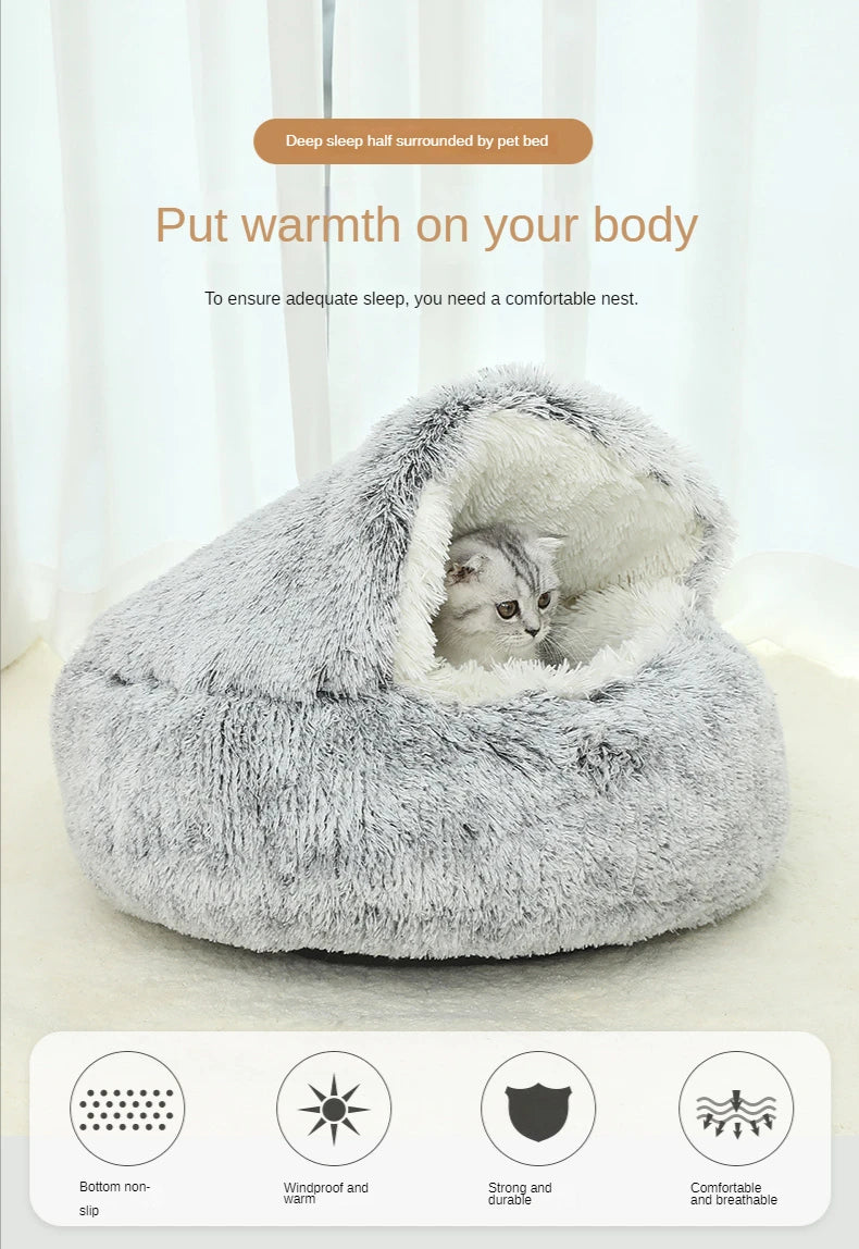 Snuggle Nest Cat Bed For Comfortable  Nights