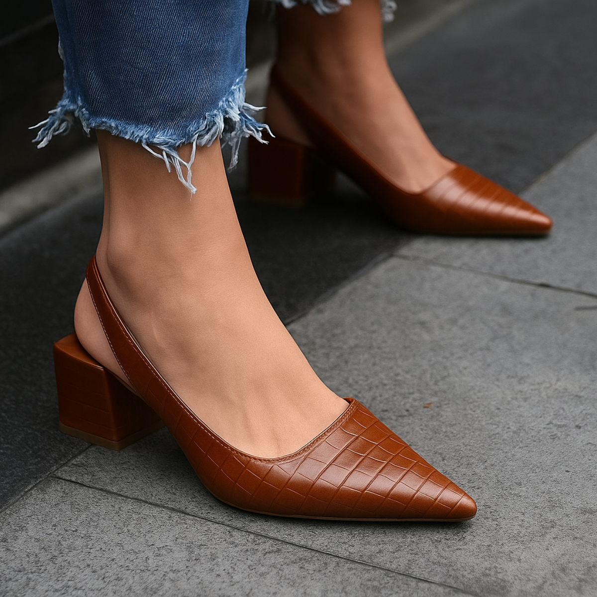 Talons orthopédiques confortables, silhouette élégante, style chic adapté au quotidien. 1