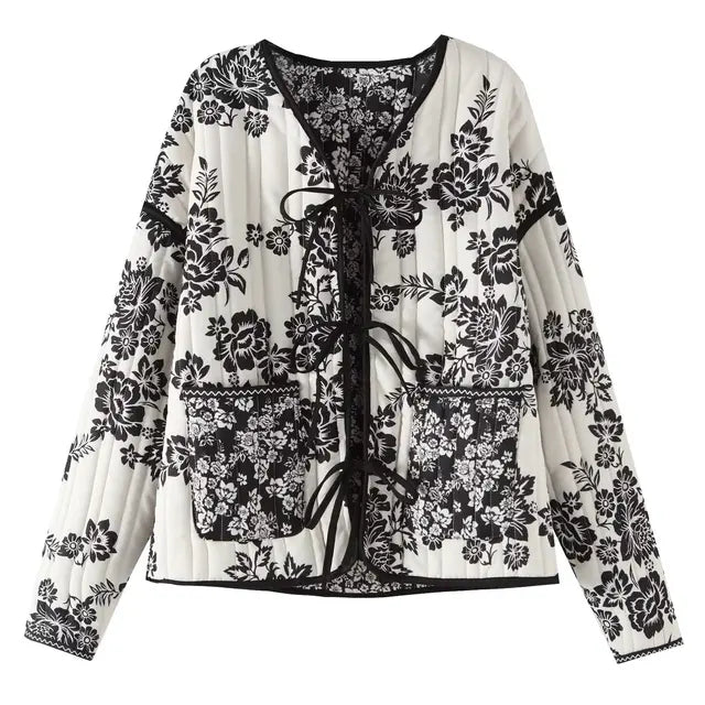 Veste femme élégante en patchwork, coupe ajustée. - 6