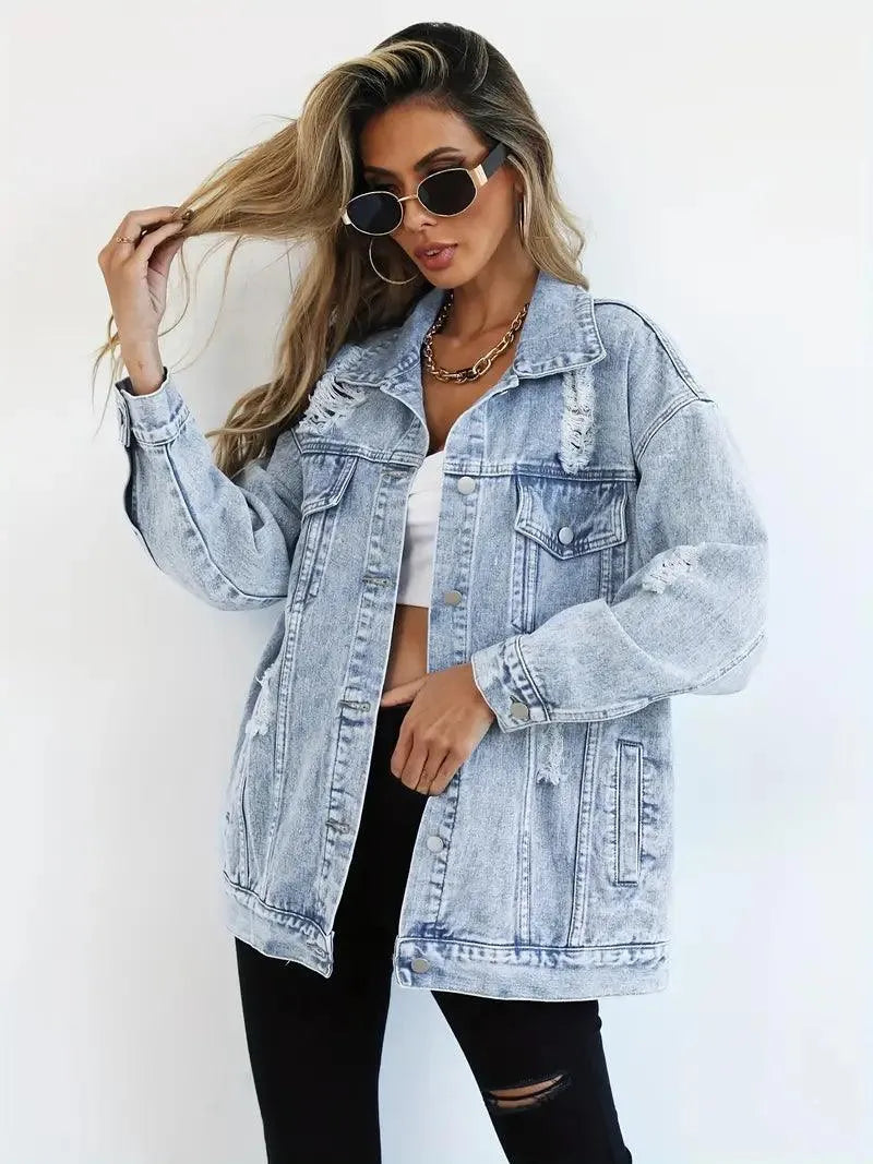 Veste surdimensionnée et élégante pour femme. - 6