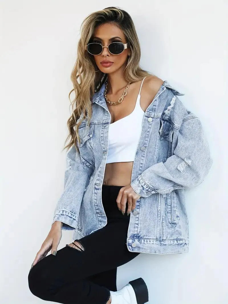 Veste surdimensionnée et élégante pour femme. - 9